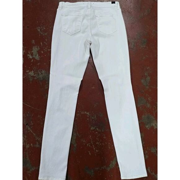 Kancan White Distressed Skinny Jeans 9 11/29 Stretch Comfort Mid Rise Boho Tall - Picture 6 of 6